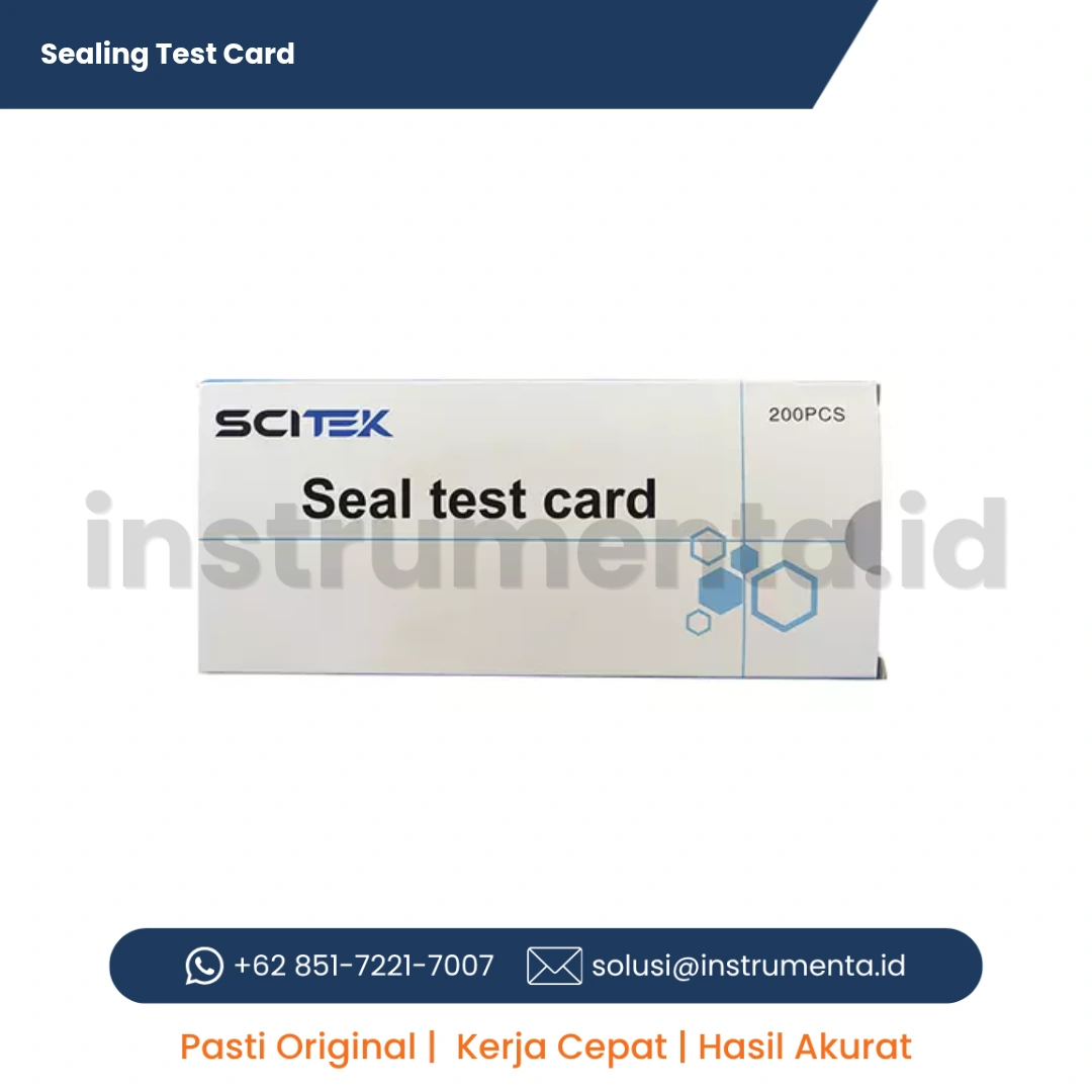 Sealing Test Card Scitek Kartu Uji Validasi Kerapatan dan Integritas Segel Mesin Sealer Kantong Sterilisasi CSSD
